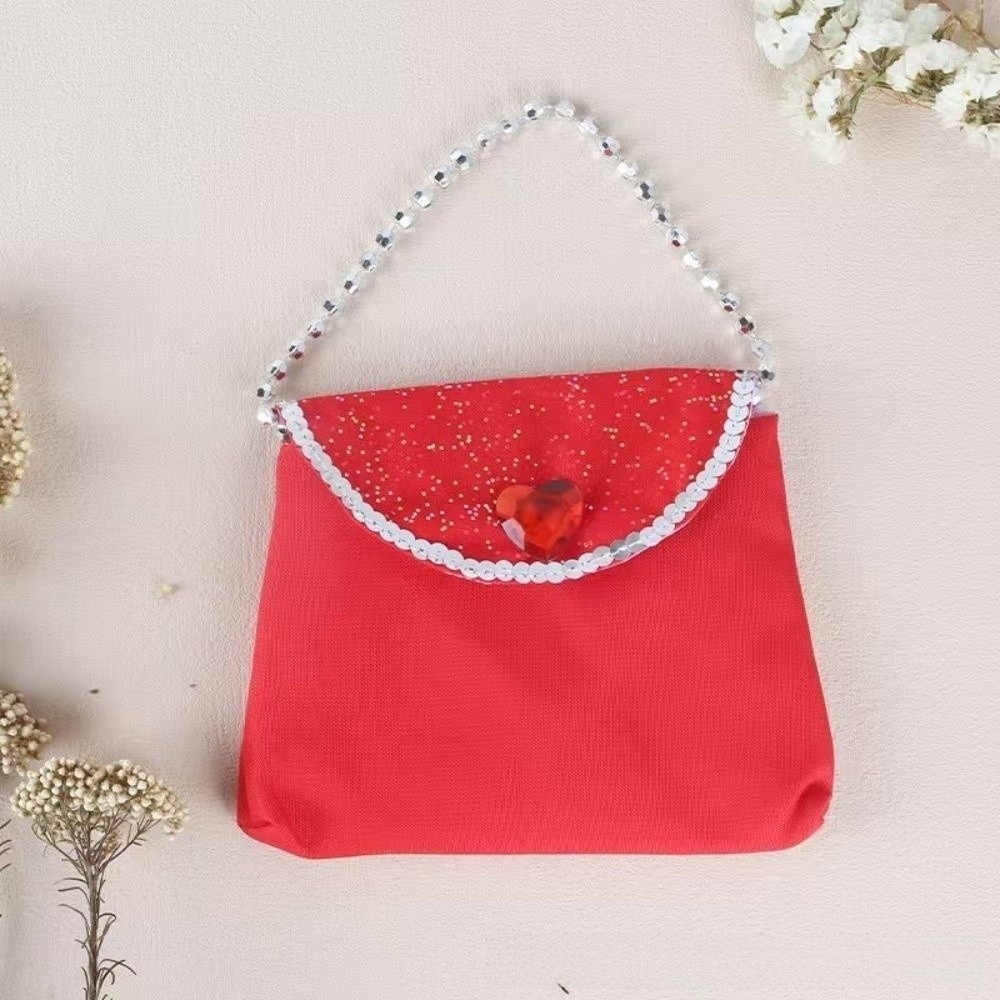 Cosplay Prop Designer - Multicolor Princess Handbag Snowflake Pattern Peach