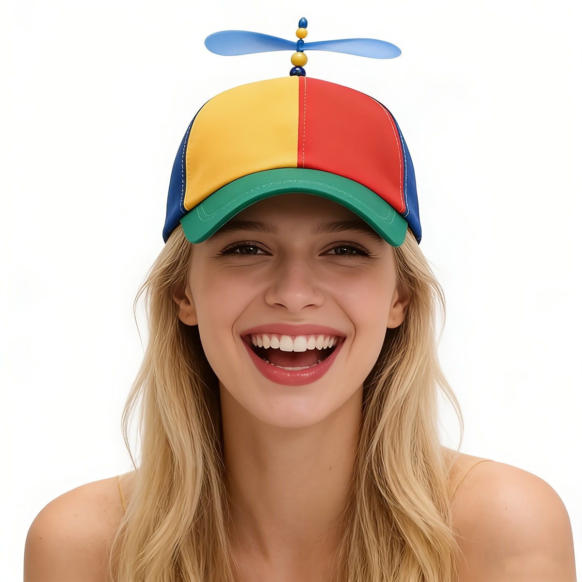 Cosplay Fireball Prop - Funny Multicolor Propeller Hat For Adults