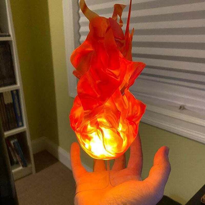 Cosplay Fireball Prop - Floating Fireball LED Glowing Flame Prop