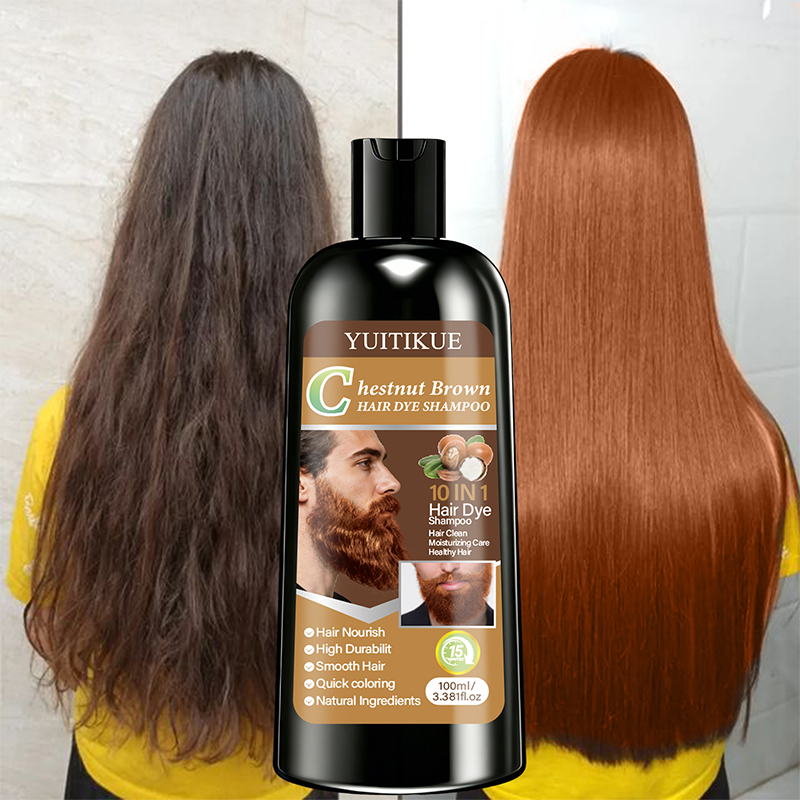 Hair Spray Color - YUITIKUE Chestnut Brown Hair Dye Shampoo