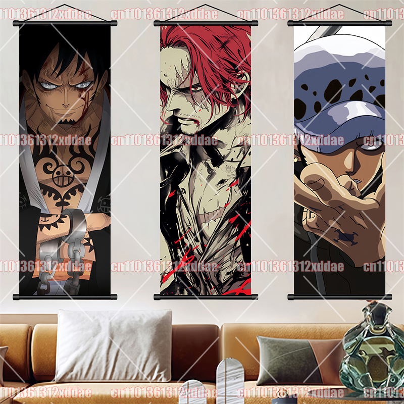Anime Cosplay Prop - Anime One Piece Scroll Painting Luffy