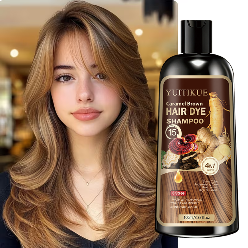 Hair Spray Color - YUITIKUE Caramel Brown Hair Dye Shampoo