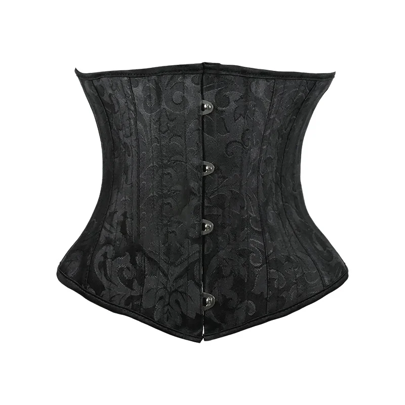 Boning Corset Steel - Underbust White Black Corset Woman Belt