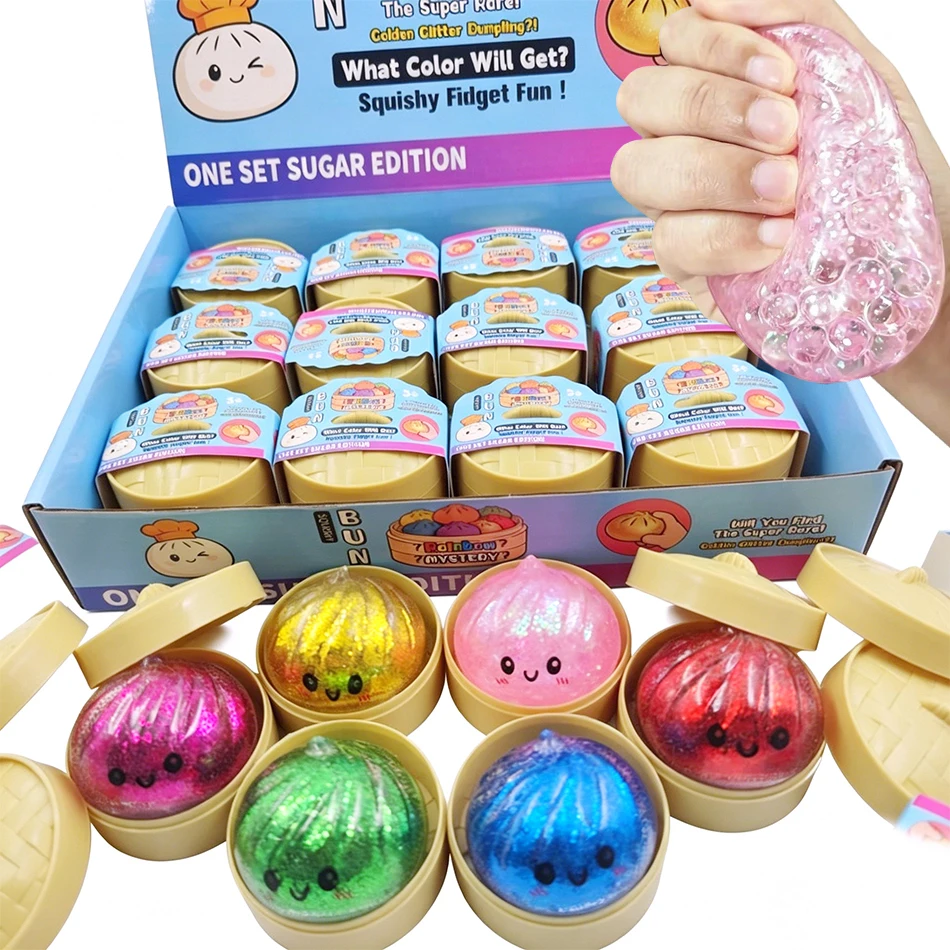 Cosplay Fireball Prop - Glitter Dumpling Squishy with Box Dumplings