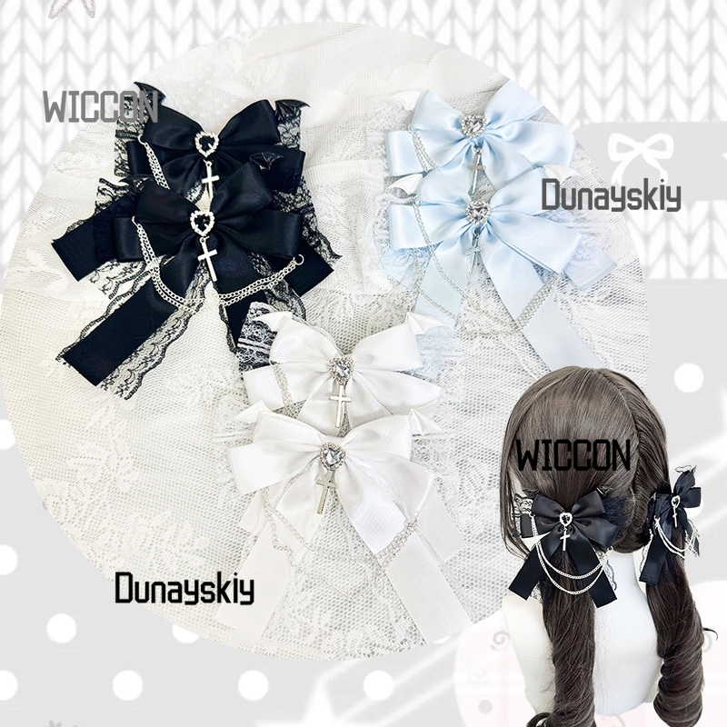 Cosplay Prop Bow - Jirai Kei Bow Production Lolita Lace