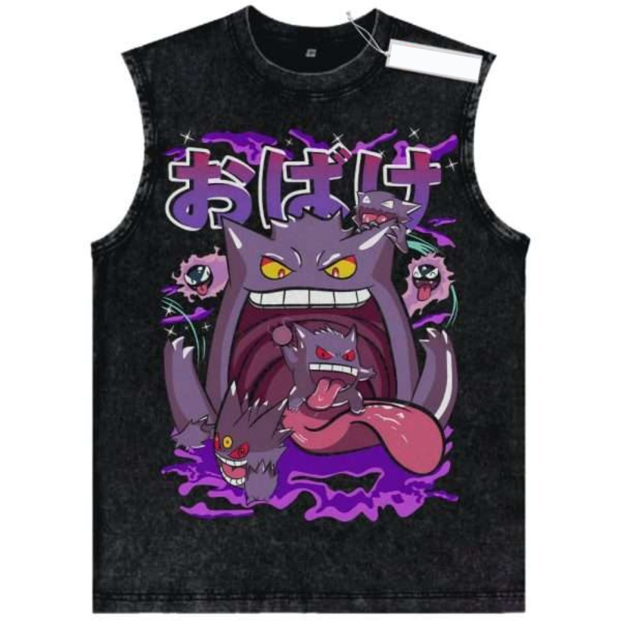 Pokeball Cosplay Prop - Retro Washed Pokemon Vintage Tank Top