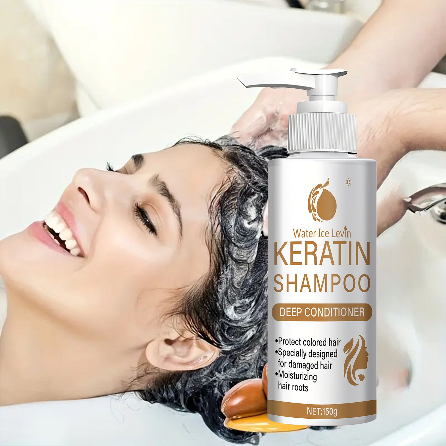 Hair Spray Color - Keratin & Collagen Shampoo for Damaged