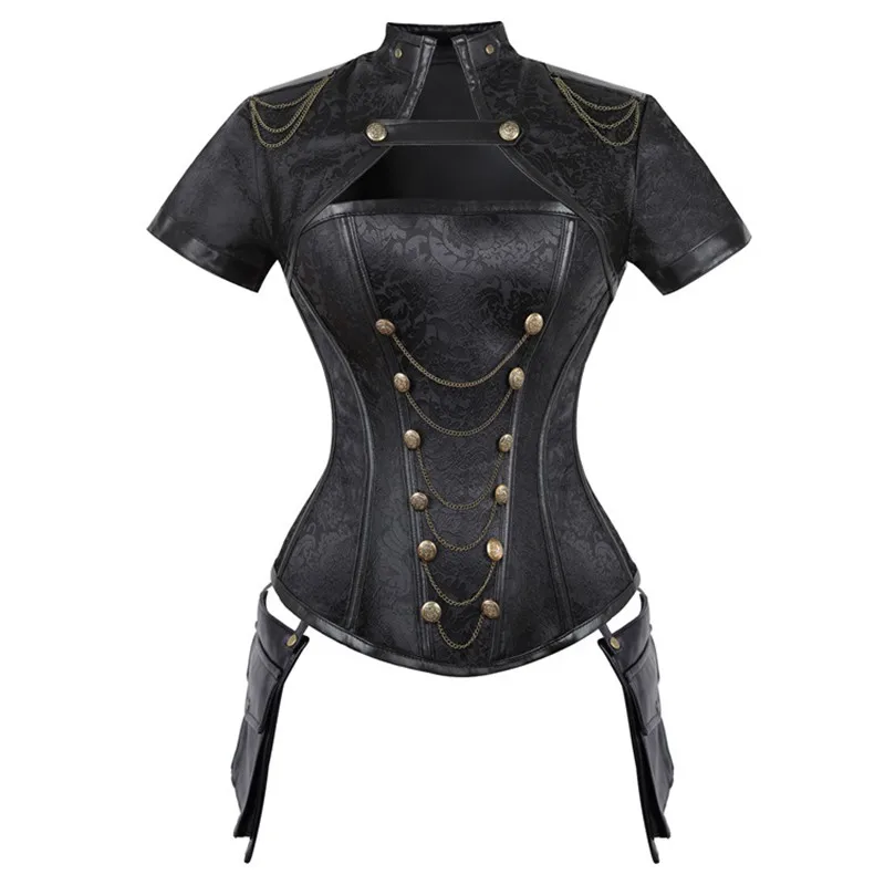 Boning Corset Steel - Medieval Women Overbust Corset Steampunk Clothing
