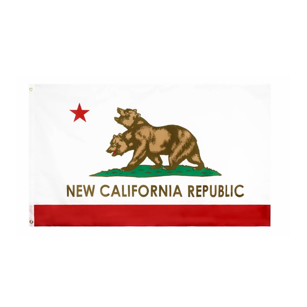 Fallout Cosplay Prop - New California Republic Flag 3x5ft 2x3ft,
