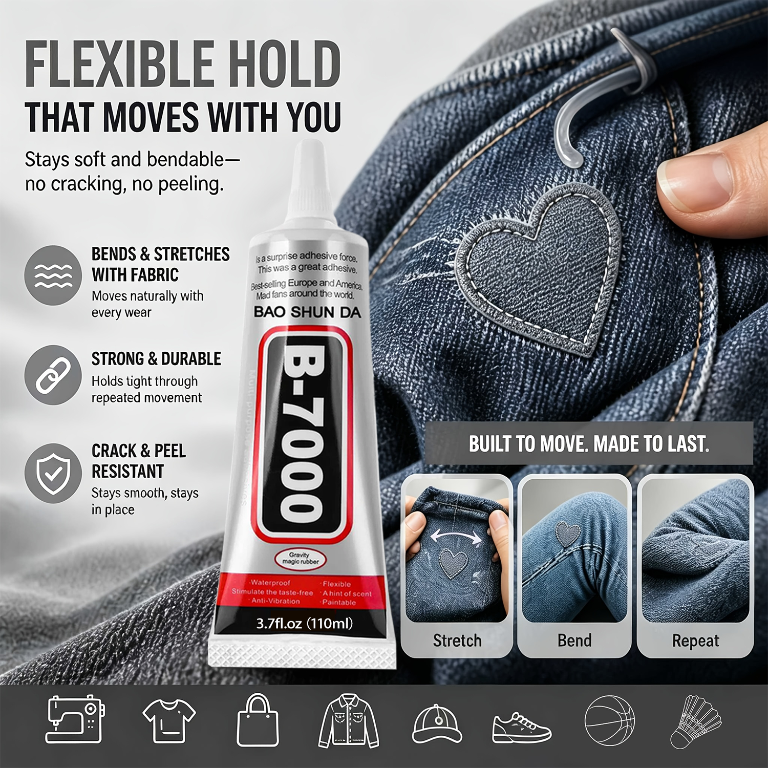 B-7000 Fabric Glue Permanent a - Contact Cement Glue 评论和价格