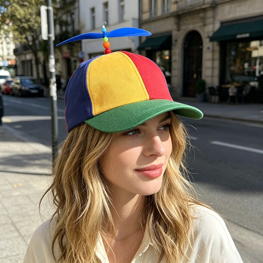 Funny Multicolor Propeller Hat - Cosplay Fireball Prop 评论和价格