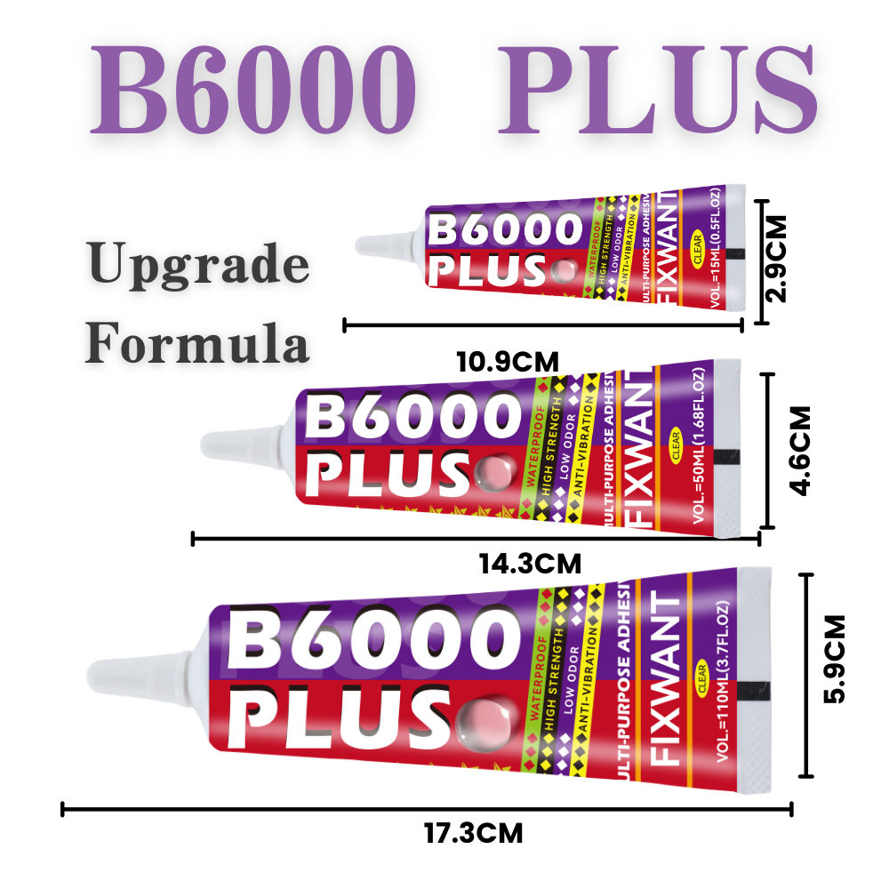 B6000 PLUS 15/50/110ML Clear C - Contact Cement Glue 评论和价格