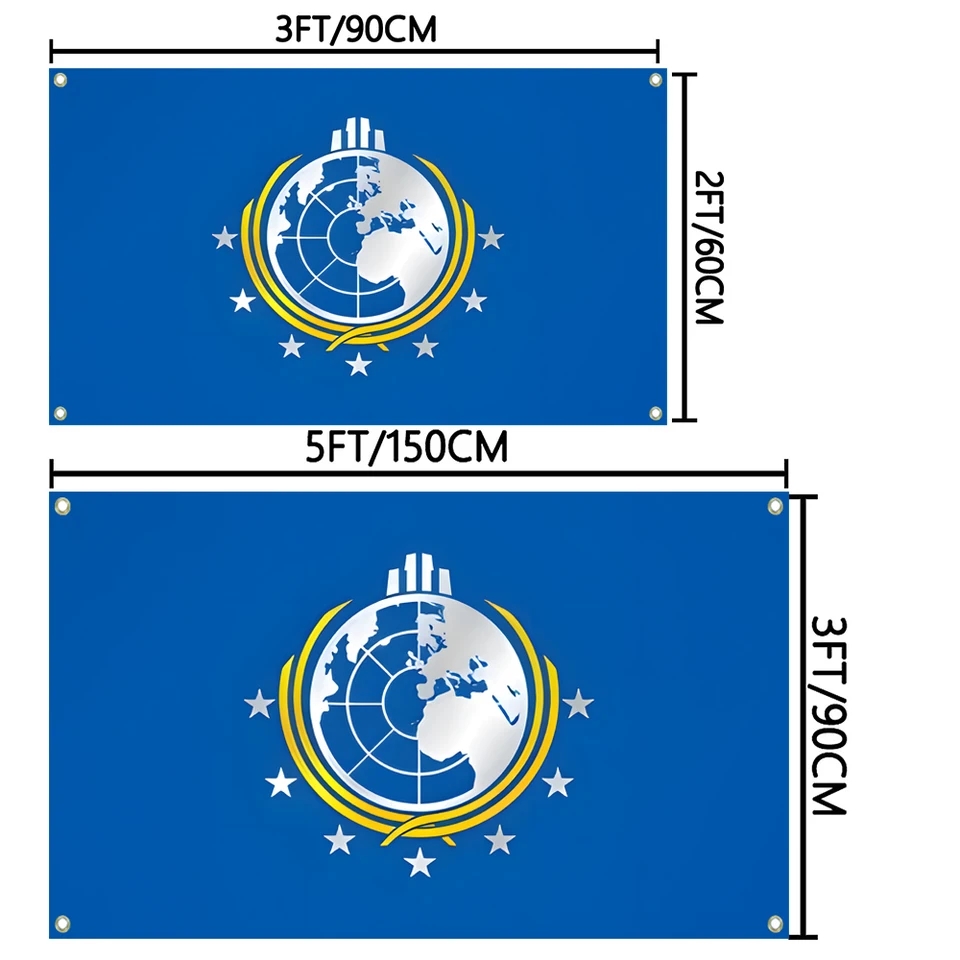 Super Earth Flag Helldivers 3x - Fallout Cosplay Prop 评论和价格