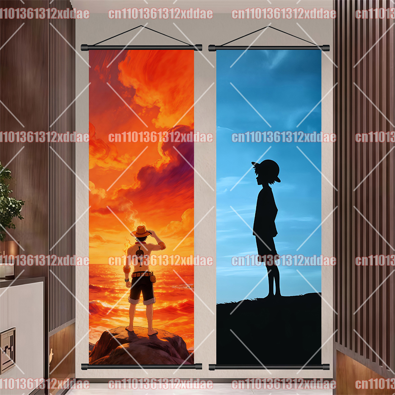 Anime One Piece Scroll Paintin - Anime Cosplay Prop 评论和价格