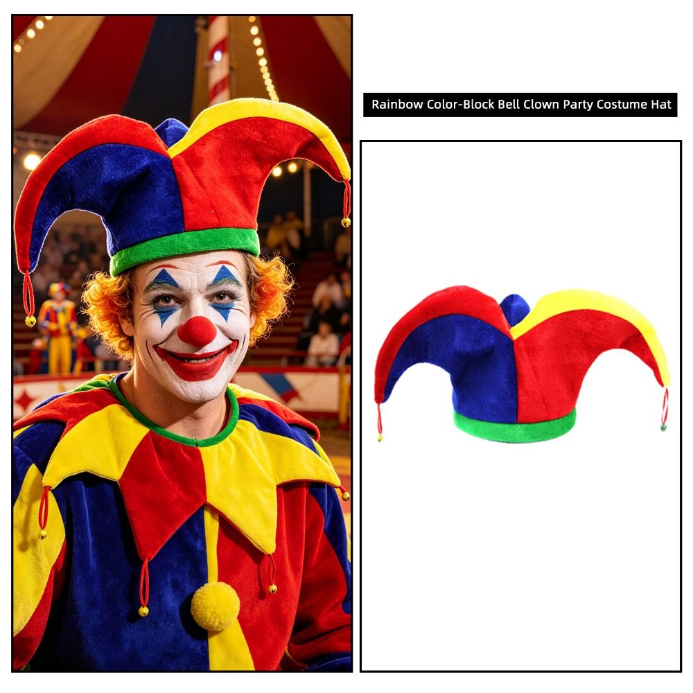Cap Prop Multicolor Clown Hat  - Cosplay Prop Designer 评论和价格