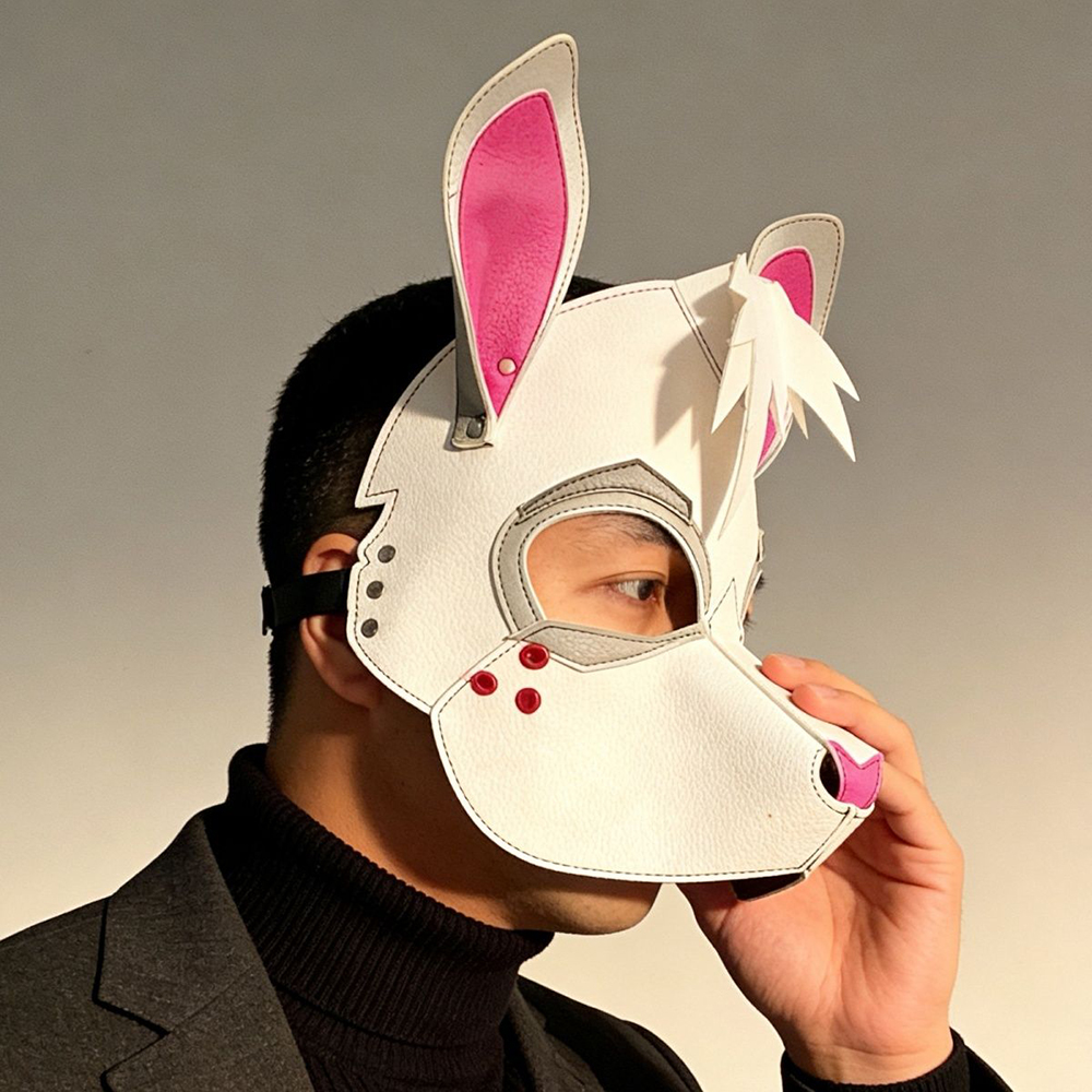 Punk Rabbit Mask White Bunny P - Cosplay Prop Patterns 评论和价格