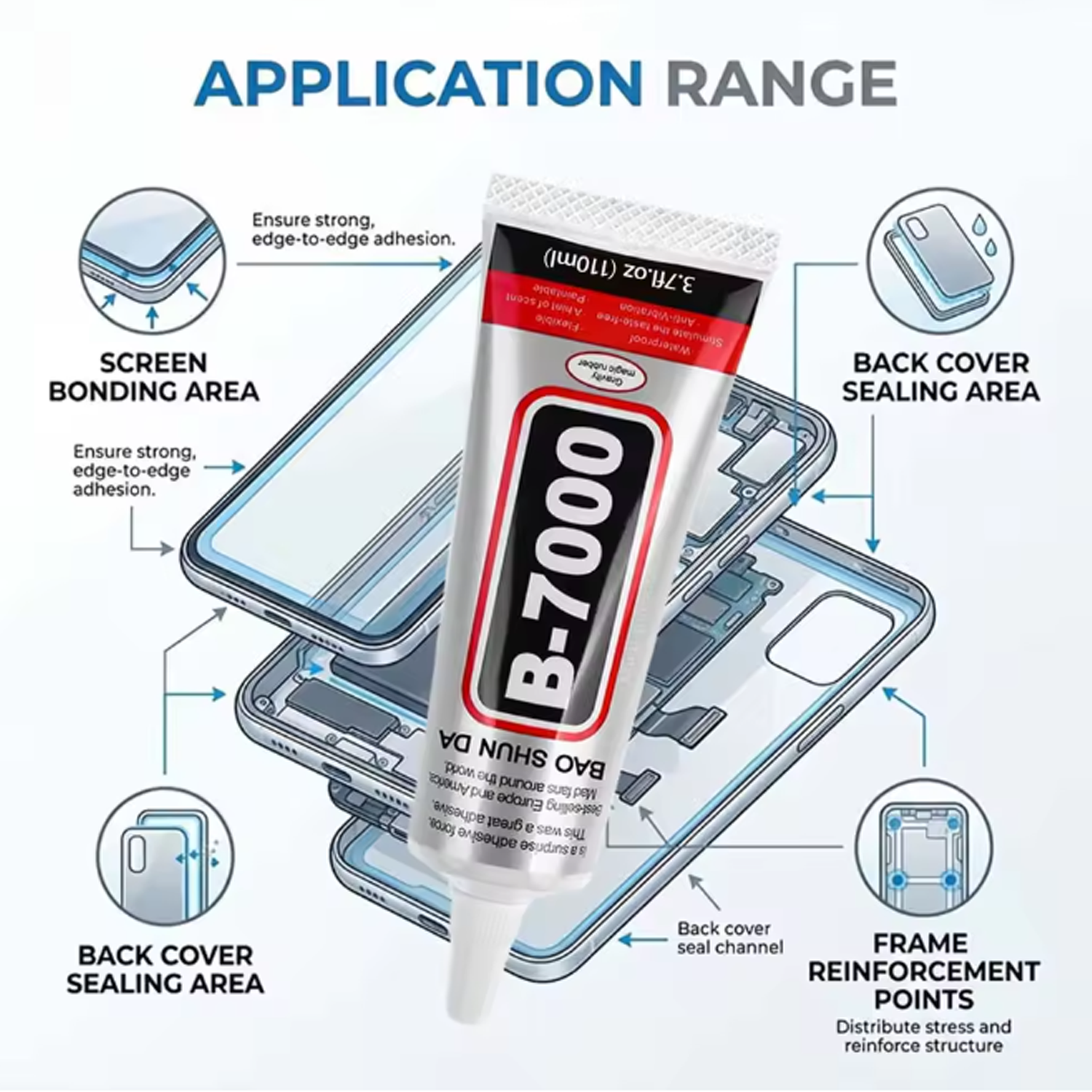 B-7000 Clear Contact Phone Rep - Contact Cement Glue 评论和价格