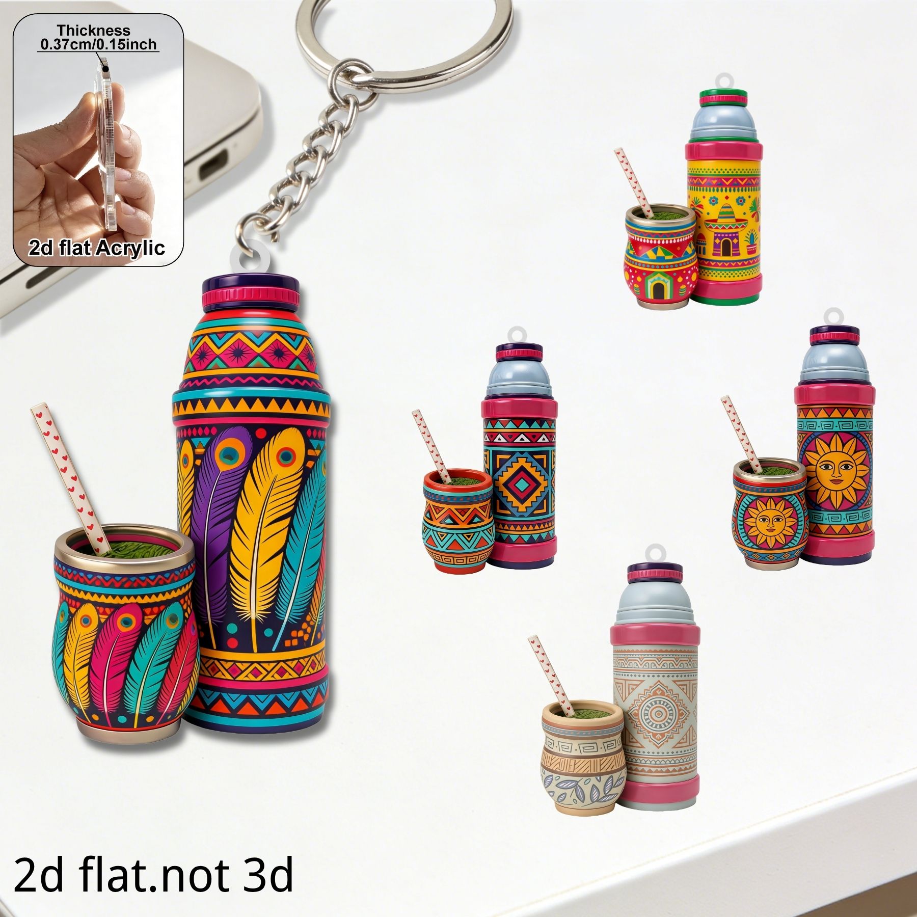 Thermos Cup Keychain,2D Flat A - Worbla Thermoplastic 评论和价格