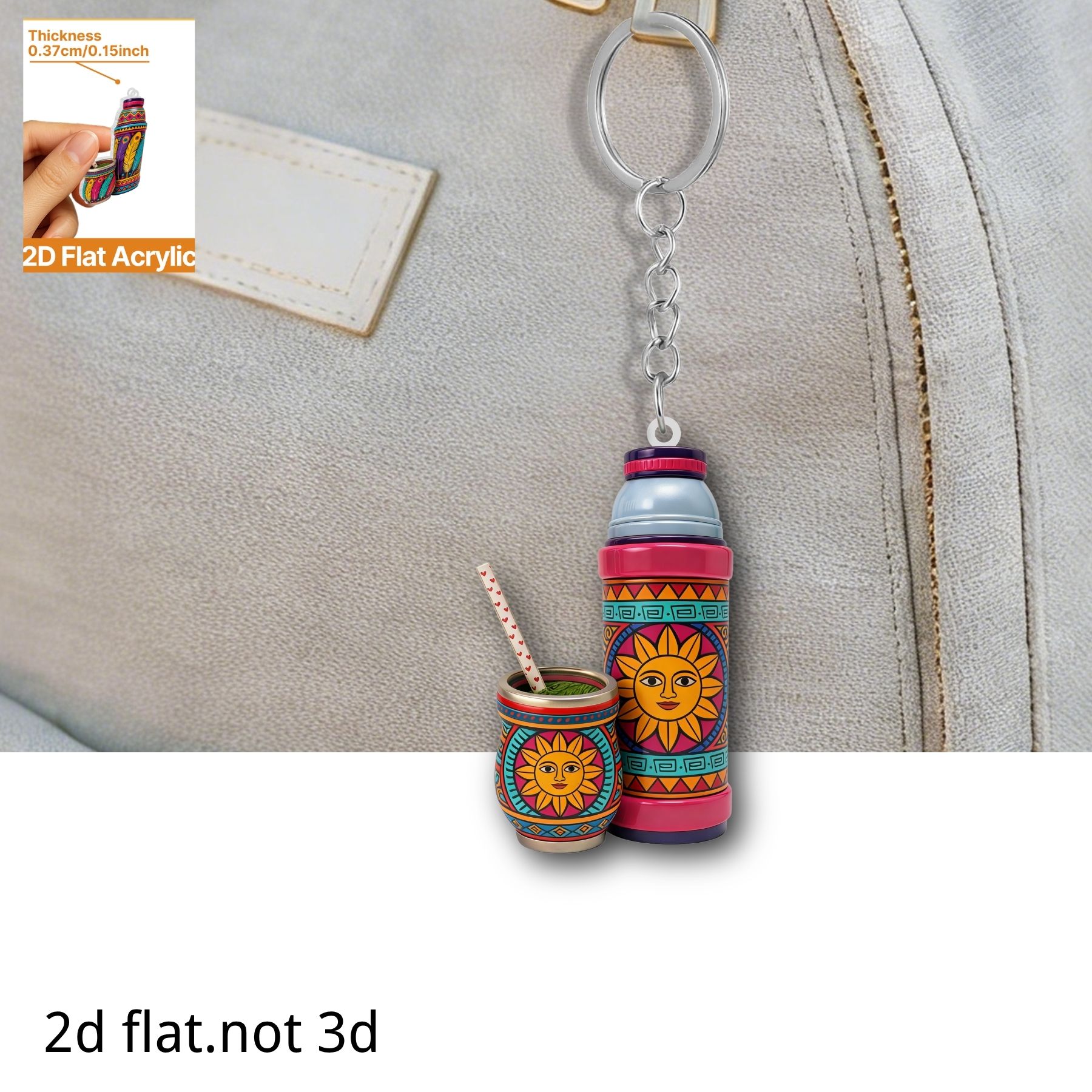 Thermos Cup Keychain,2D Flat A - Worbla Thermoplastic 评论和价格