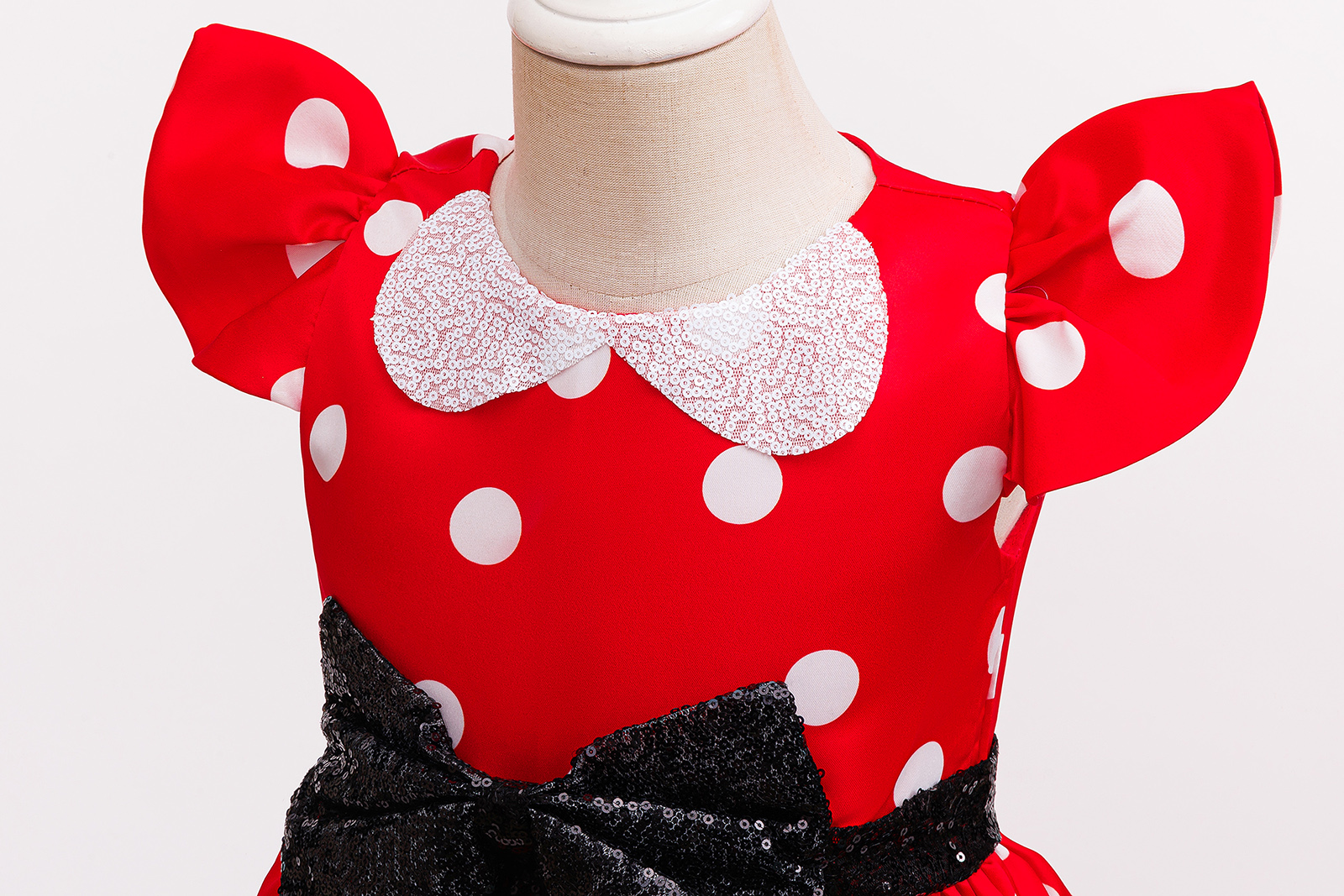 Cute Little Girls Red White Po - Cosplay Prop Bow 评论和价格
