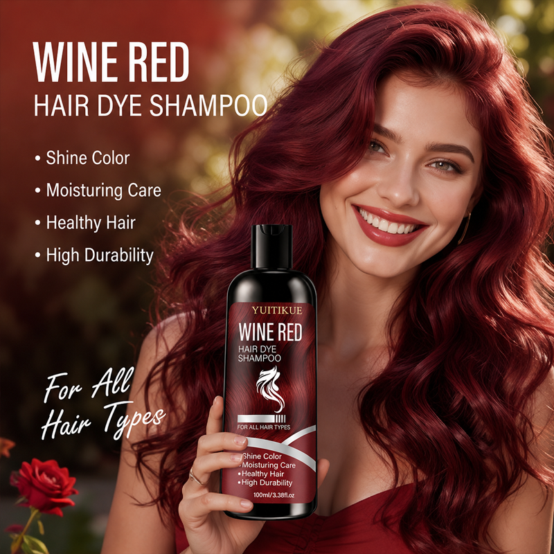 Wine Red Hair Dye Shampoo 100m - Hair Spray Color 评论和价格