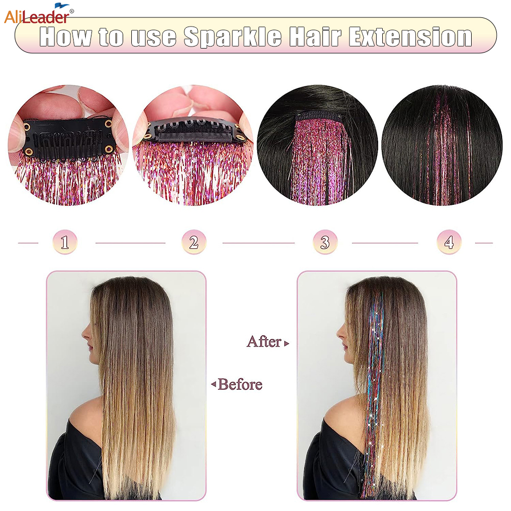 Colorful Tinsel Hair Extension - Aerith Cosplay Prop 评论和价格