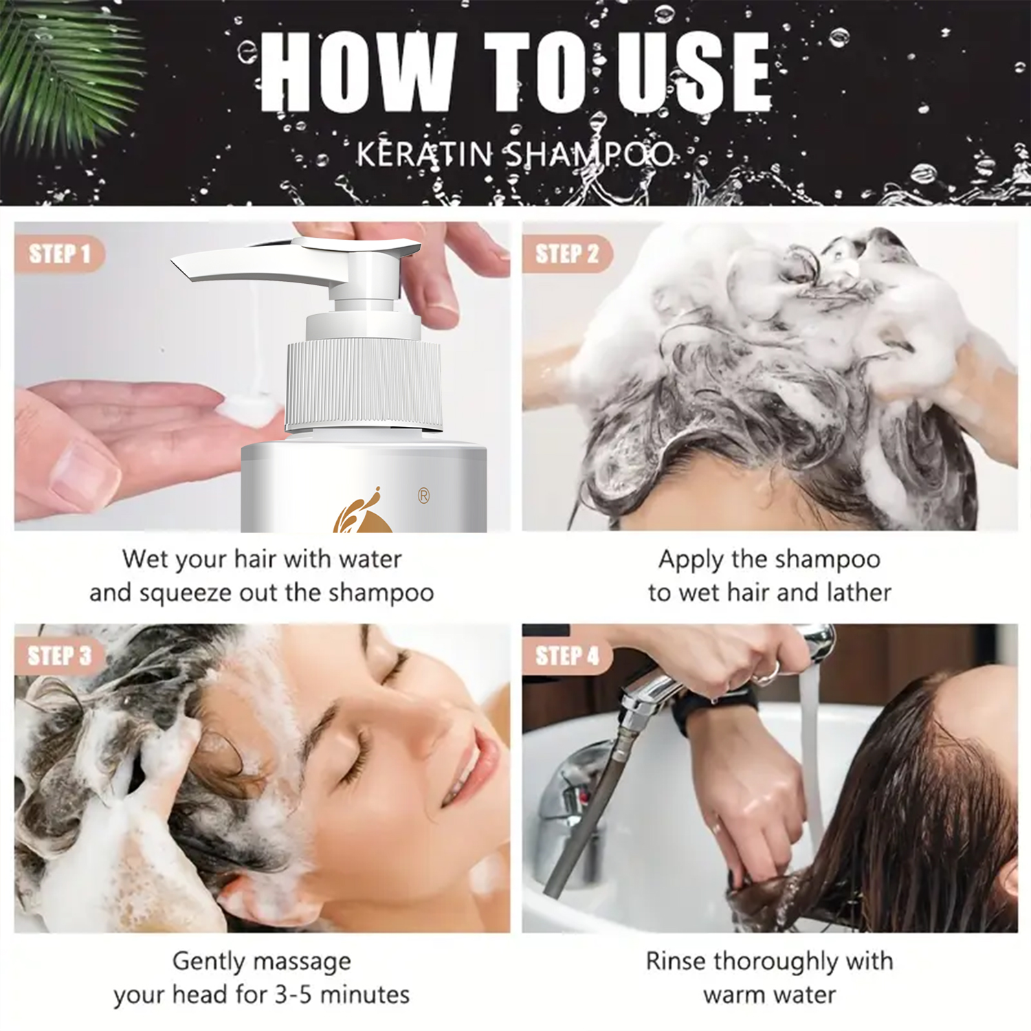 Keratin & Collagen Shampoo for - Hair Spray Color 评论和价格