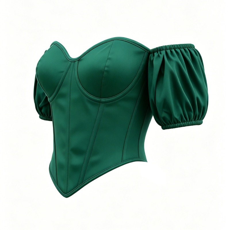 Sexy Green Satin Corset Top Sh - Boning Corset Steel 评论和价格