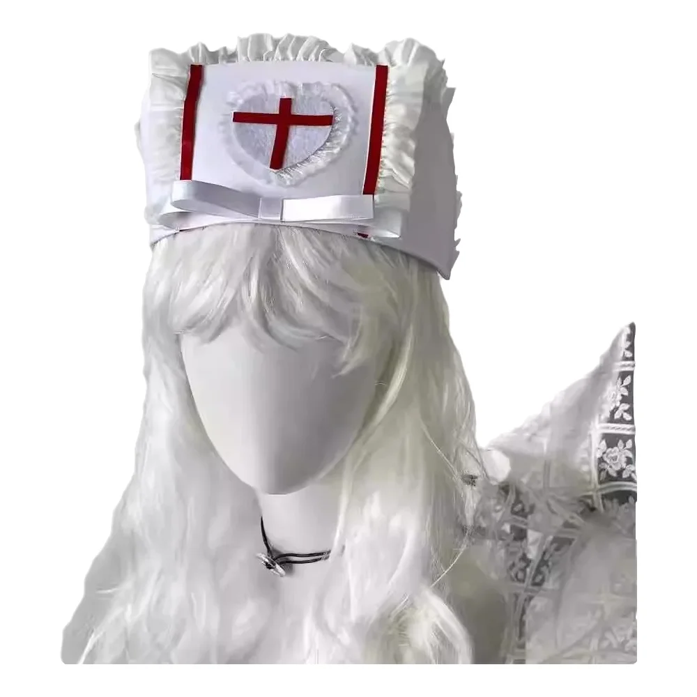Cosplay nurse cap hat Accessor - Cosplay Prop Bow 评论和价格